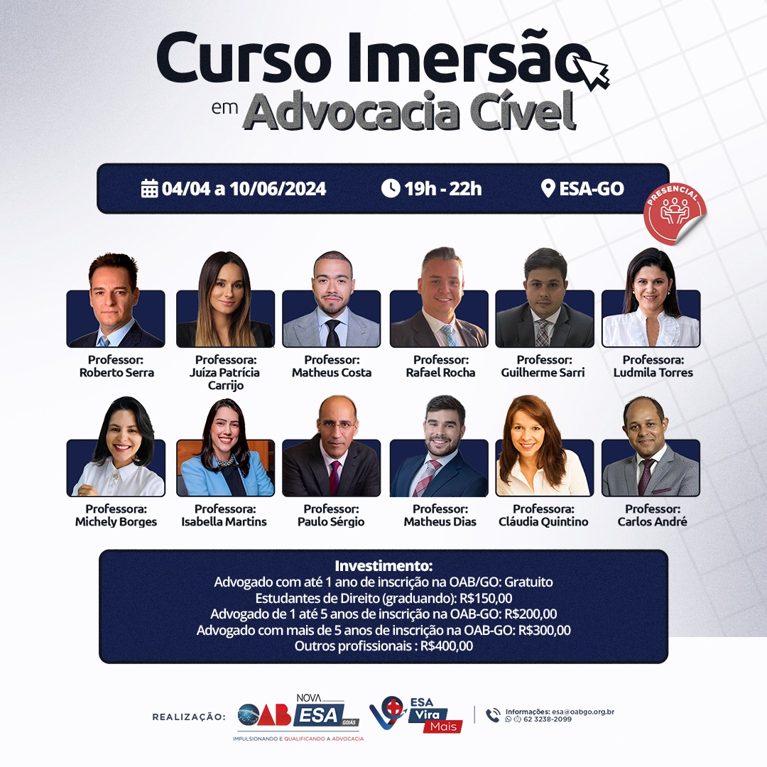 Curso Imerso em Advocacia Cvel