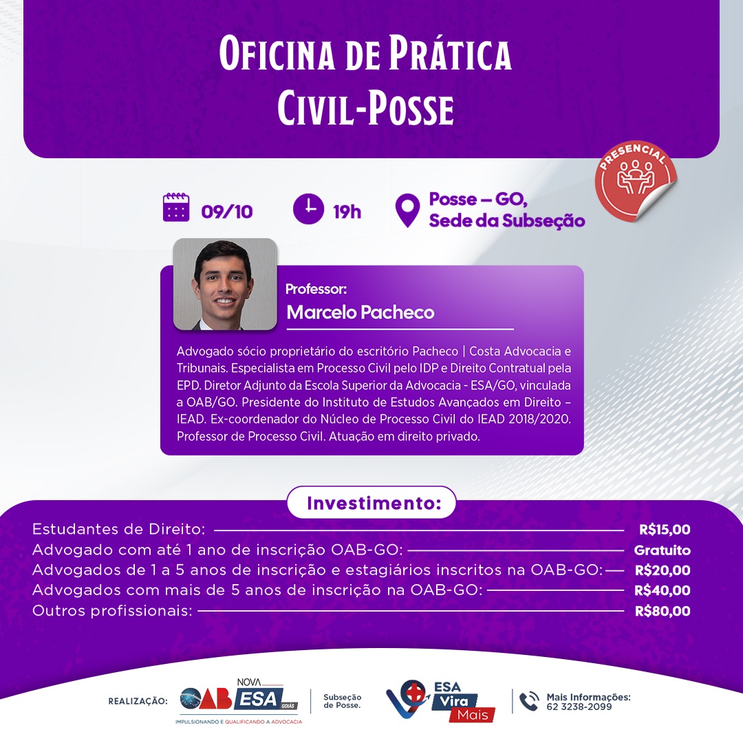 Oficina de Prtica Civil - Posse