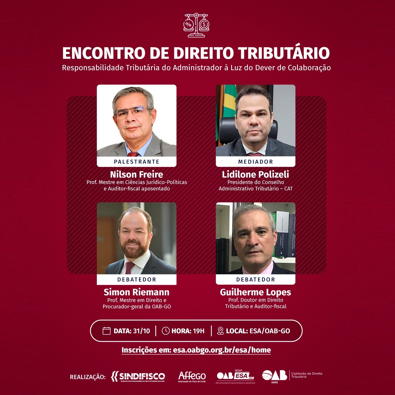 Palestra: Responsabilidade Tributria do Administrador  luz do Dever de Colaborao