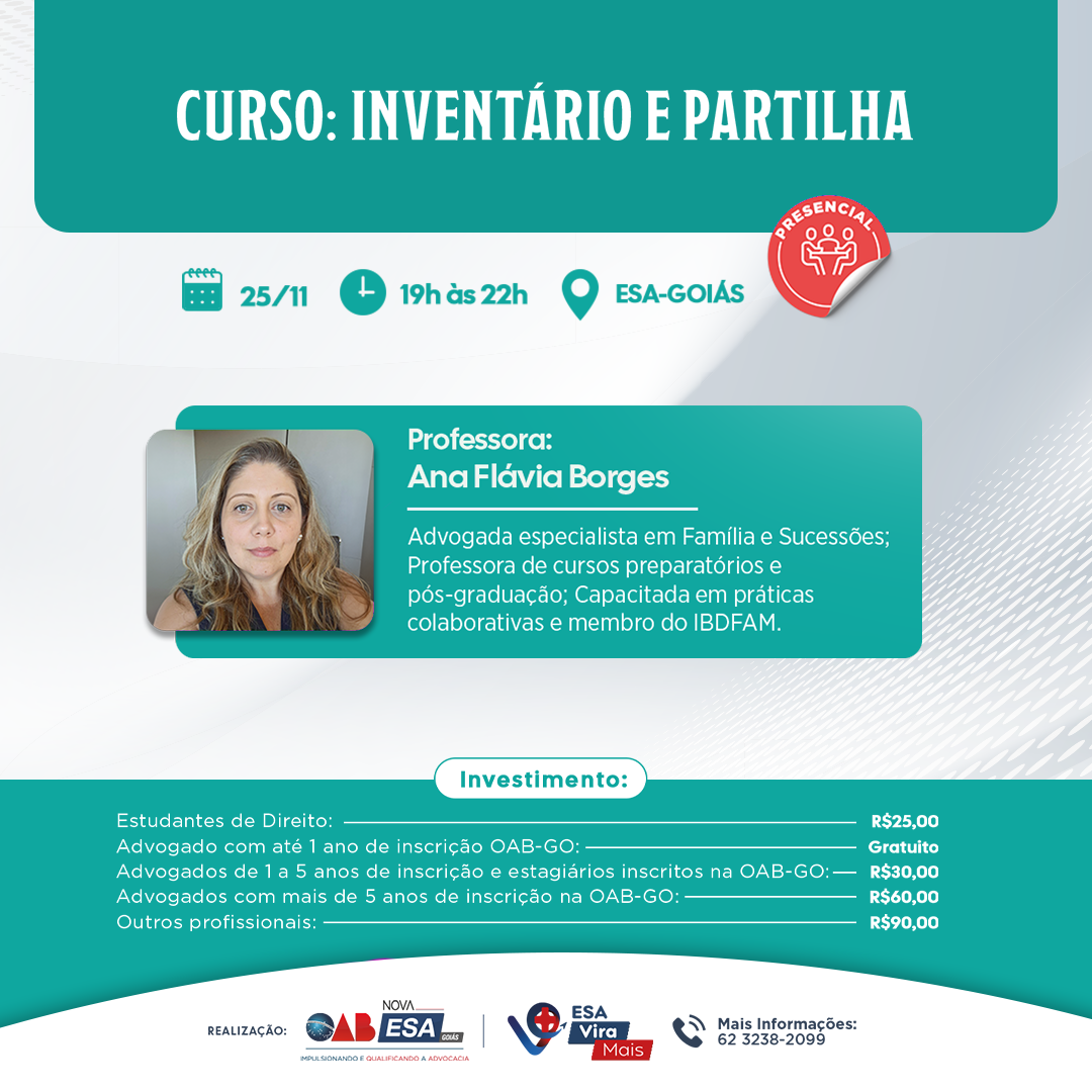 CURSO: INVENTRIO E PARTILHA