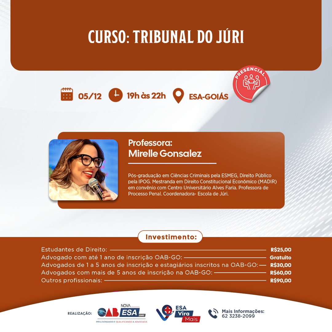 CURSO: TRIBUNAL DO JRI