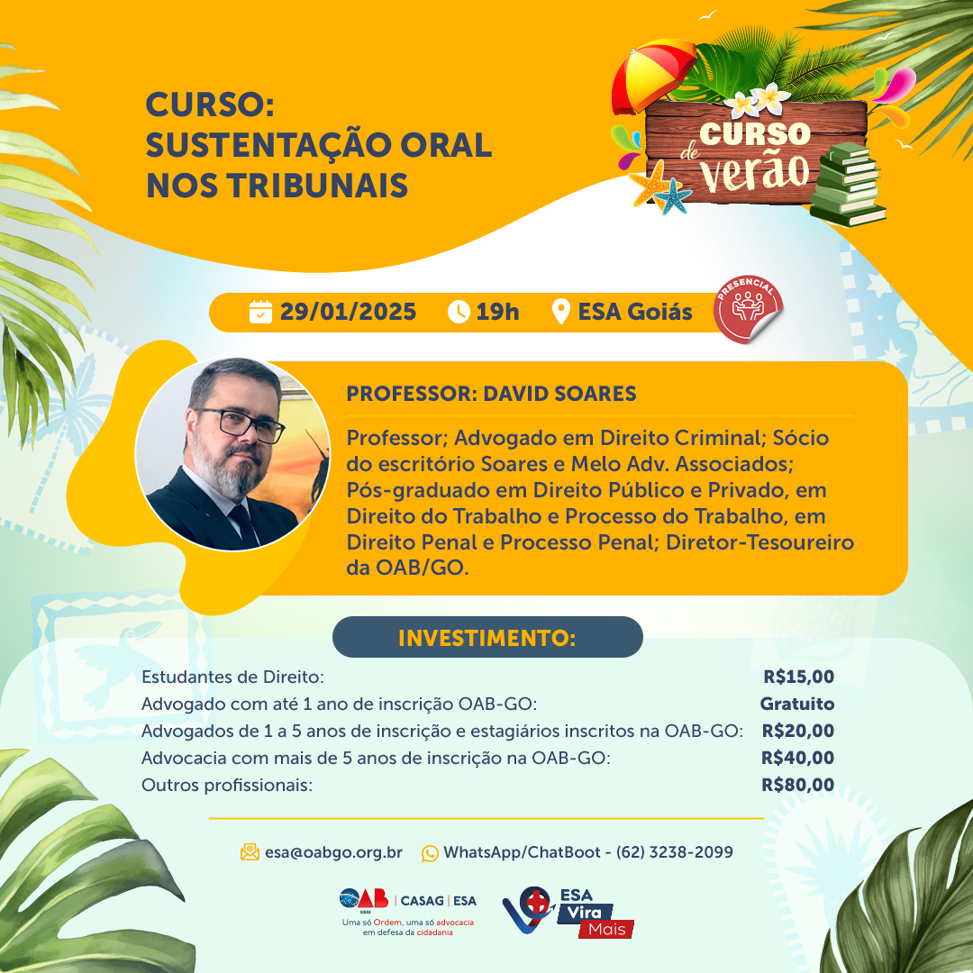 Curso: Sustentao Oral nos Tribunais