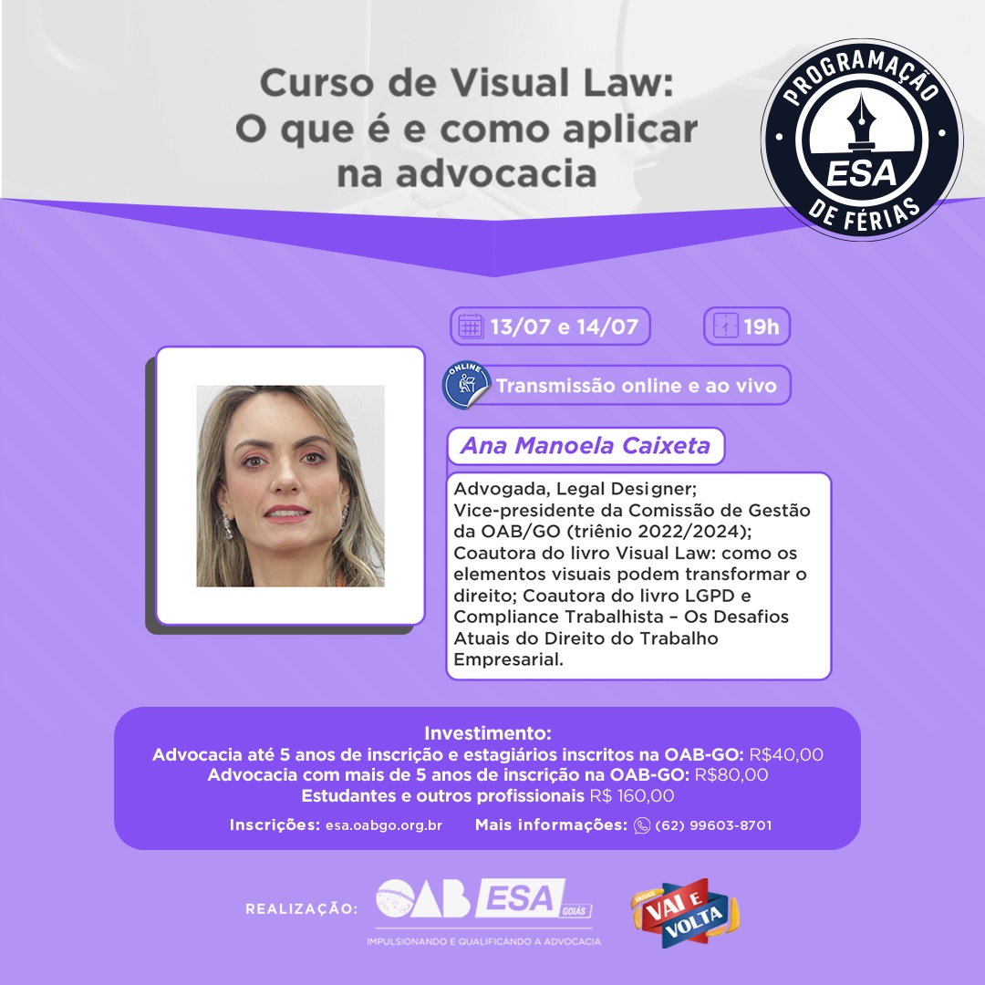 Curso de Visual Law: O que é e como aplicar na advocacia